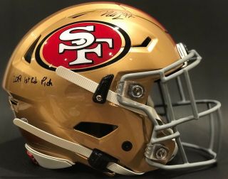 Nick Bosa Auto Game Issued Style Riddell Speed Flex Helmet San Francisco 49ers