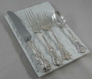 Frank W Smith Sterling Silver 1901 Federal Cotillion 4 Piece Place Setting Sf203