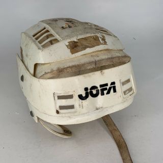 Vintage Jofa Hockey Helmet Gretzky Style White Parts Only Skate Board Hurling