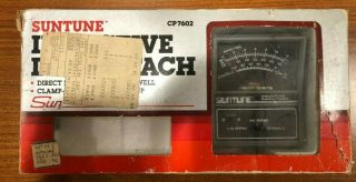 1980 Vintage Suntune Inductive Dwell Tach Model Cp 7602 Direct Reading