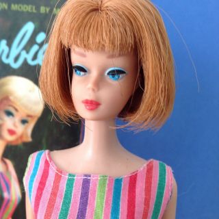 Rare Titian American Girl Barbie In Box; Red Lips