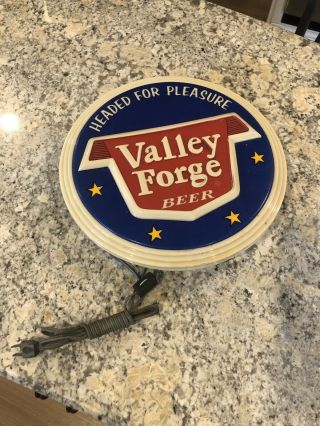 Vintage Valley Forge Beer Light Up Sign Bar Advertising Norristown,  Pa