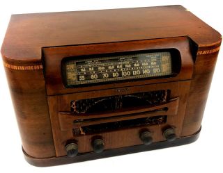 Vintage Philco Wood Tube Radio Model 46 - 431 10632c