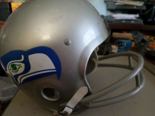 Vintage Seattle Seahawks Football Helmet & Chin Strap Rawlings Hnfl Medium