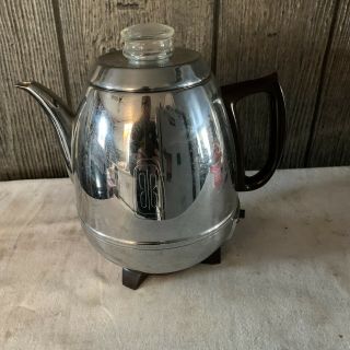 Vintage Ge General Electric 9 Cup Automatic Percolator 13p30 Pot Belly