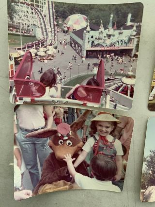 Kennywood Amusement Park 6 Vintage 1970s Photos Rides Cartoon Characters