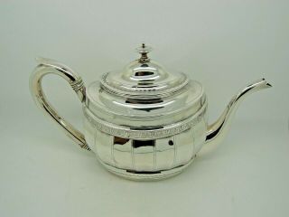Antique George Iii Silver Teapot London 1802 - Stephen Adams Ii