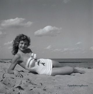 Bunny Yeager C.  1960 Pin - Up Camera Negative Photograph Pretty Pin - Up Dolly Murcia