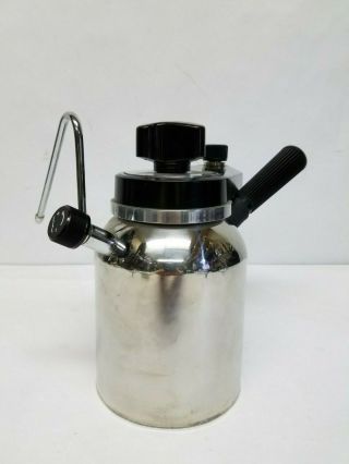 Vintage Elebak Stove Top Espresso Maker Black & Stainless