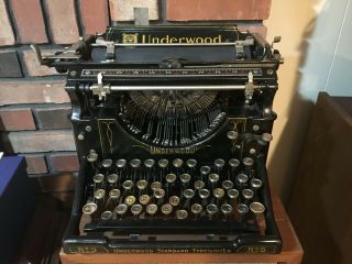 Vintage Underwood Typewriter No.  5 1918 Serial 1139470