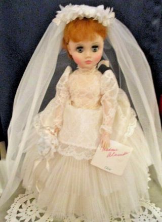 Vintage Madame Alexander Elise Bride Doll 1685 Complete Clothes Box Auburn Hair