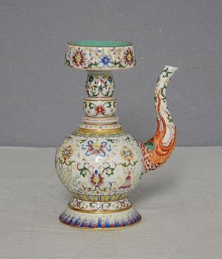 Chinese Famille Rose Porcelain Teapot With Mark M1455