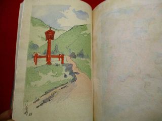 3 - 60 Japanese Shasei2 Travel Kuchie Woodblock Print Book