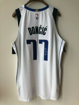Luka Doncic Rookie Of The Year Signed Authentic Jersey - With Tags