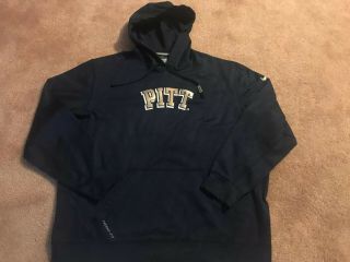 Nike Therma - Fit Pitt Panthers Football Hoodie Sweatshirt,  Xxl,  Blue