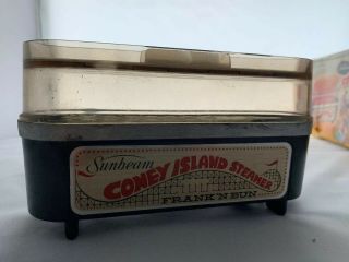 Vtg.  1978 Sunbeam Coney Island Steamer Frank N Bun Hotdog & Bun Warmer 3