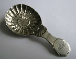 A George Iii Silver Caddy Spoon,  Thomas Lamborn,  Sheffield,  1809