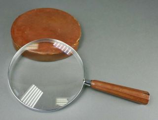 Fine Art Deco Bausch & Lomb Opt Co Desk Top Antique Appraisers Magnifying Glass