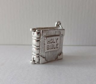 09 Vintage Silver Charm Bible With 23rd Psalm