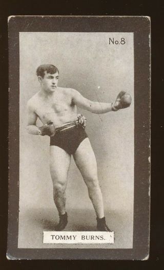 1925 Teofani & Co.  Famous Boxers - 8 Tommy Burns (canada) Hof Champion