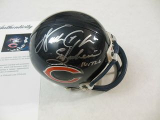 Walter Payton Signed Autographed Chicago Bears Mini Helmet Psa Dna Loa 1
