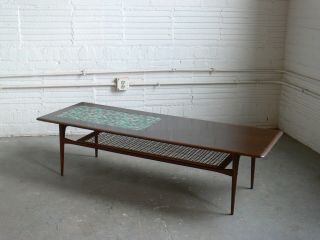 Poul Jensen For Selig Danish Walnut Tile Top In - Lay Coffee Table