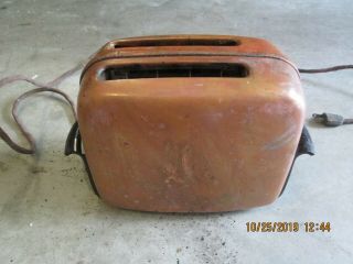 Vintage Toastmaster Mid - Century Copper Toaster
