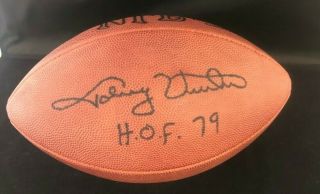 Johnny Unitas Autographed Signed Authentic Football Baltimore Colts Hof Jsa