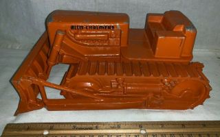 Antique Allis Chalmers Diesel Bull Dozer Baker Blade Toy Products Miniature Old