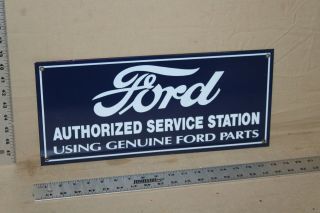 Rare Vintage Ford Service Station Parts Porcelain Metal Sign Gas Oil Shelby F150