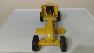 Vintage 1960 ' s Mini Tonka No.  76 Yellow Grader Construction Toy Pressed Steel 3