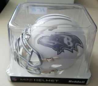 Riddell Mini Helmet - Batimore Ravens - Ice Alternate