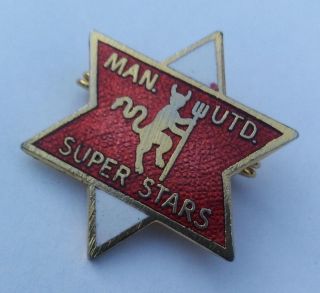 Vtg Manchester United Stars 1970s Football Badge Maker: Coffer N 