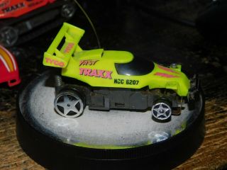 Vintage Tyco Slot Car Ho Scale Fast Traxx Car With Chassie Yellow 2