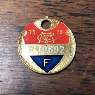 Vintage 1975/76 Mcc Badge Melbourne Cricket Club Full Membership Medallion