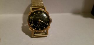 Two Bulova Vintage Watches / one mens wristwatch and one ladies necklace watch 2