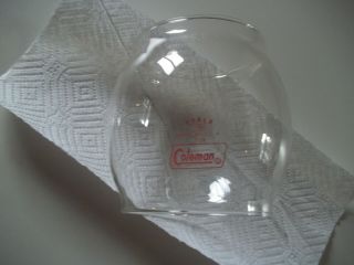 Vintage Coleman 200a Lantern Glass Globe Single Mantle Perfect