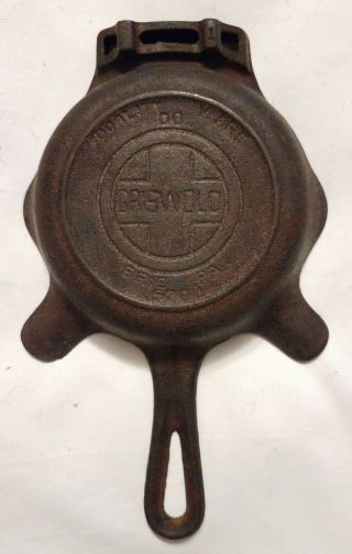 Vtg Griswold Cast Iron Ashtray Skillet With Match Holder 00 570a Erie Pa
