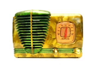 Vintage 1940s Motorola Antique Automotive Facade Catalin Colors Bakelite Radio