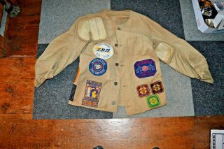 Vintage 1940s 1950s Reeves Competition Shooting Jacket Patches NRA Rifle Club 2