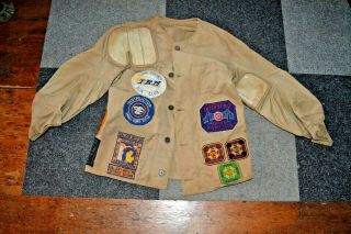 Vintage 1940s 1950s Reeves Competition Shooting Jacket Patches NRA Rifle Club 3