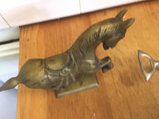 Vintage Brass / Bronze Horse Sculpture Statue 5 1/2 X7 " -