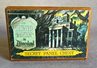Vintage Haunted Mansion – Secret Panel Chest – Rare Disneyland Souvenir