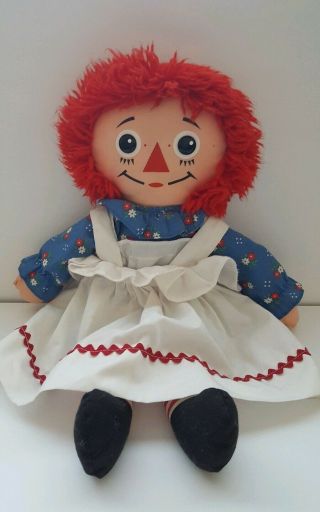Vintage 1987 Playskool Raggedy Ann 18 " Plush Doll