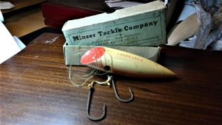 Vintage Minser Lucky Louie Salmon Plug Fishing Lure