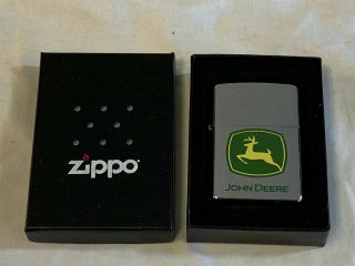 Zippo John Deere Chrome Windproof Lighter 2003