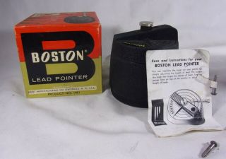 Vintage Boston Lead Pointer Pencil Sharpener Lp.  Product No.  1401 Nib