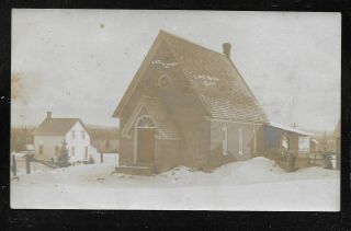 Coe Hill Ontario - Rppc Real Photo Postcard Coe Hill English Church Vintage