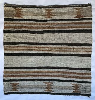 Vintage Navajo Saddle Blanket Rug