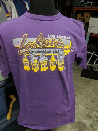 Vintage 1980s Los Angeles Lakers Basketball T - Shirt